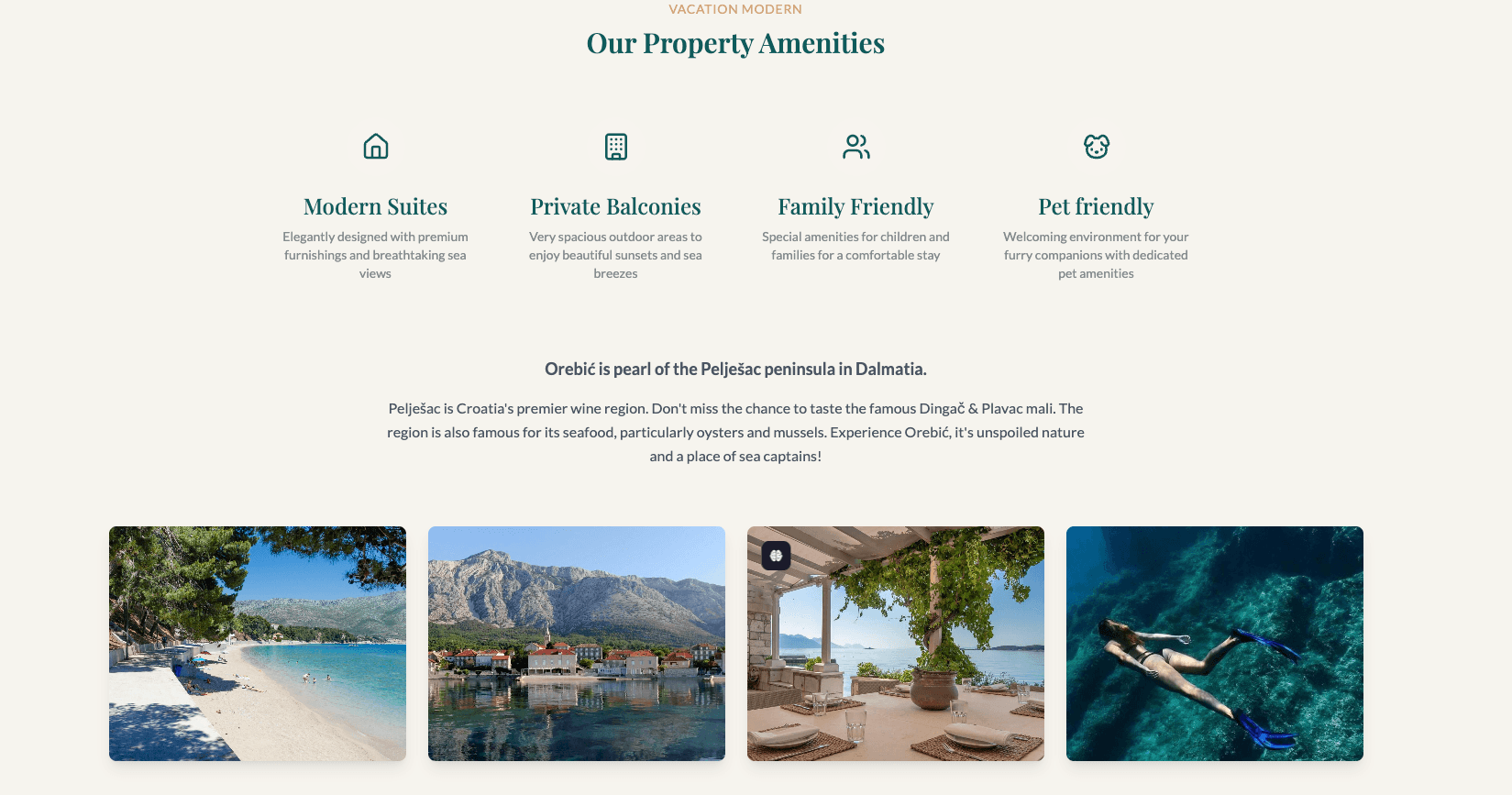 Villa Lulu Orebic screenshot 2